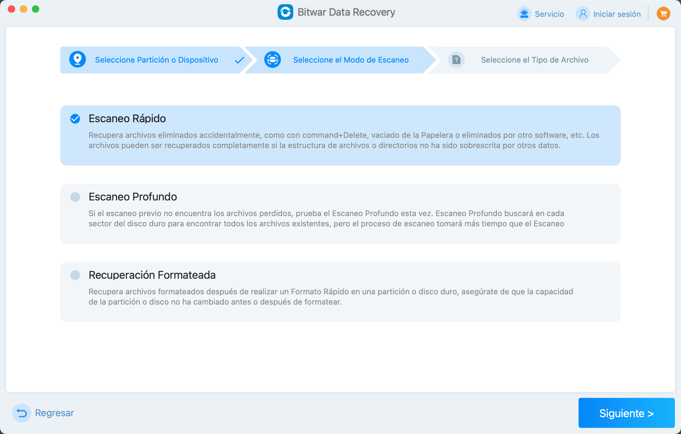 Bitwar Data Recovery for Mac 2