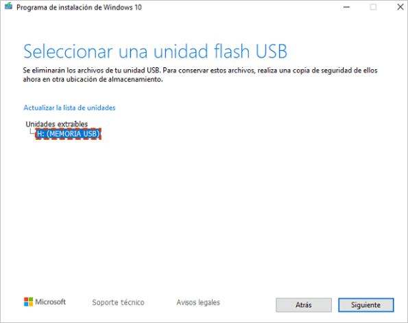 Programa de instalación de Windows 10-5