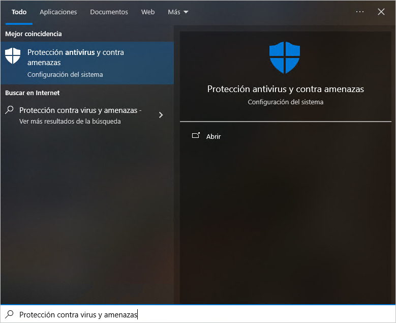 Protección antivirus y contra amenazas 病毒與威胁防范保护