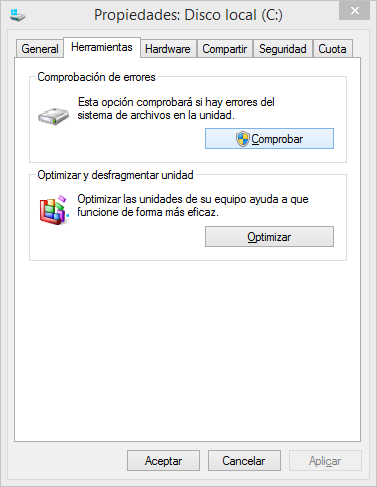 USB Herramientas Comprobar