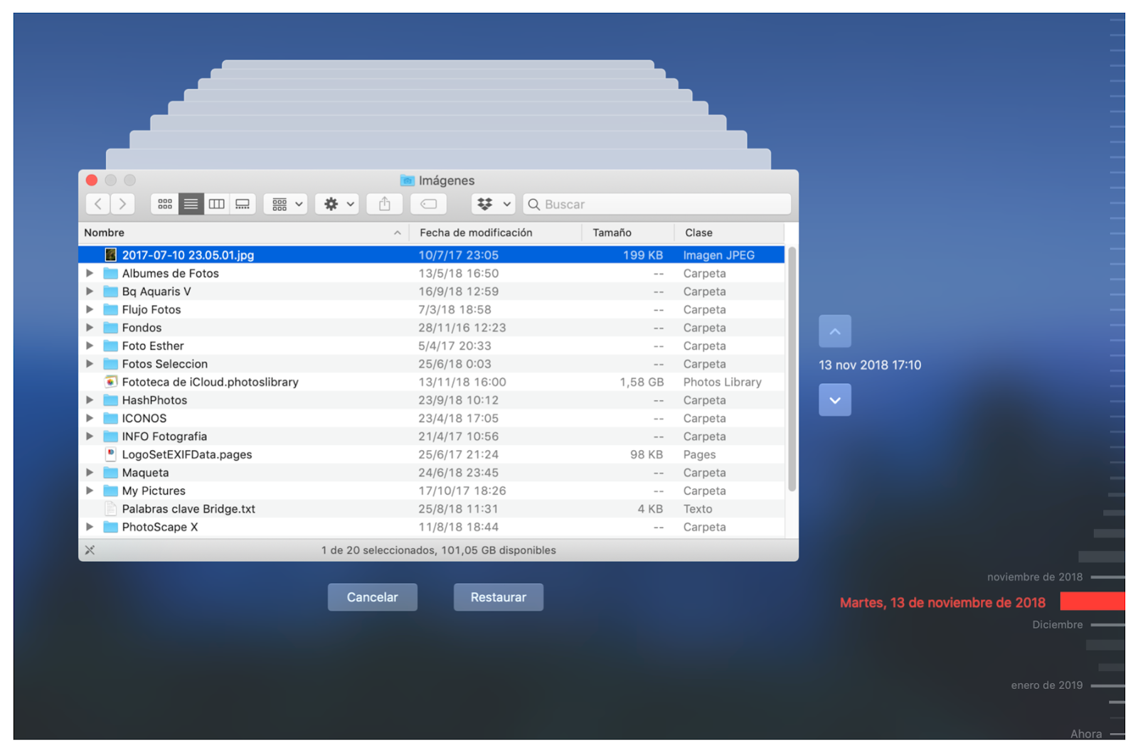 Mac - Time Machine - Restaurar
