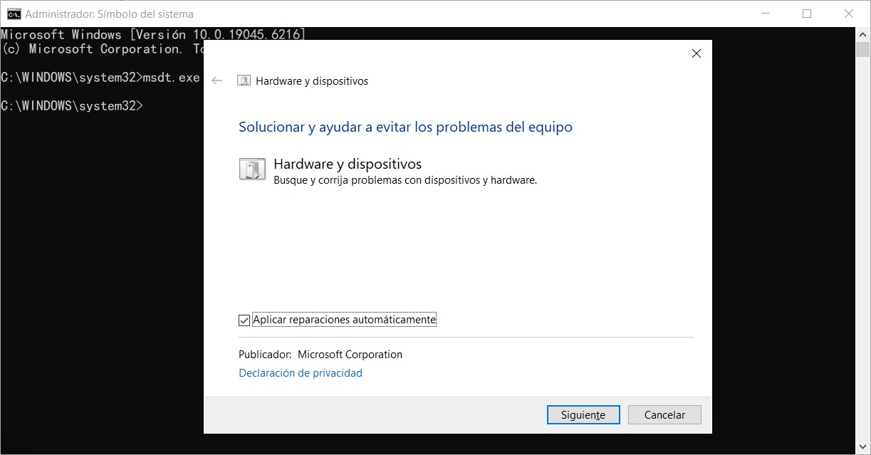 Aplicar reparaciones automaticamente