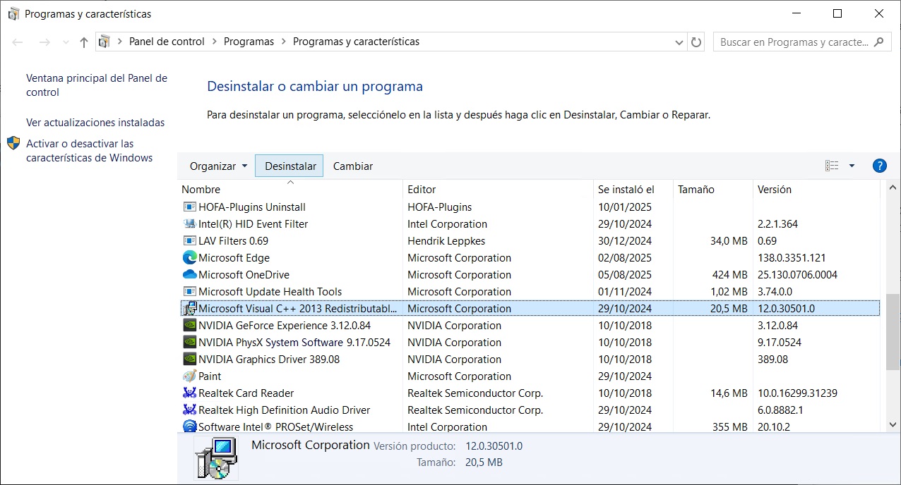 C++ - Desinstalar