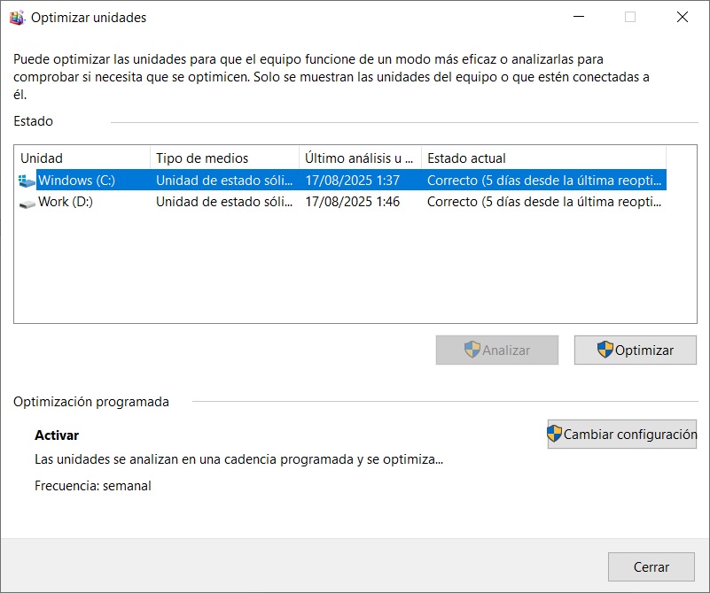 Propiedades de la unidad - Herramientas - Optimización2