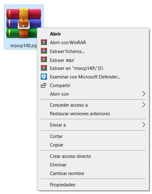 extraer msvcp140.dll