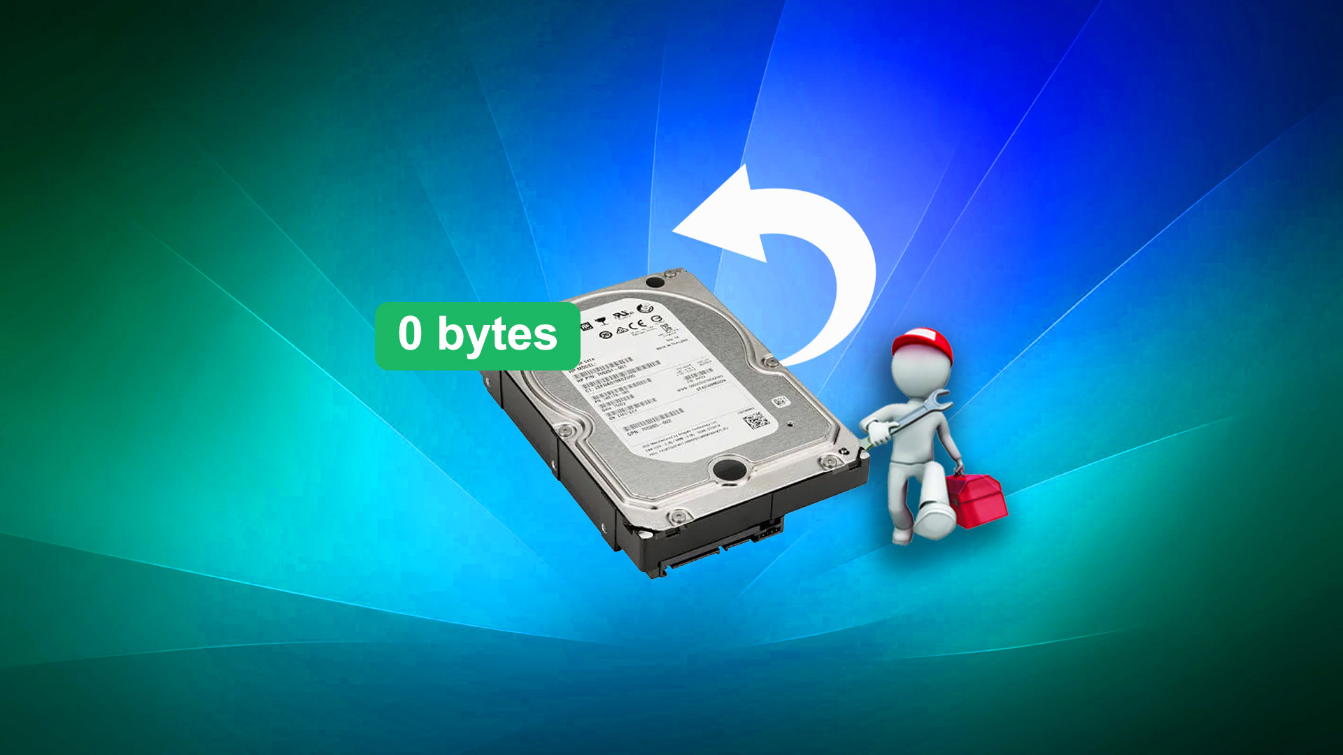 recuperar datos de un disco duro que muestra 0 bytes